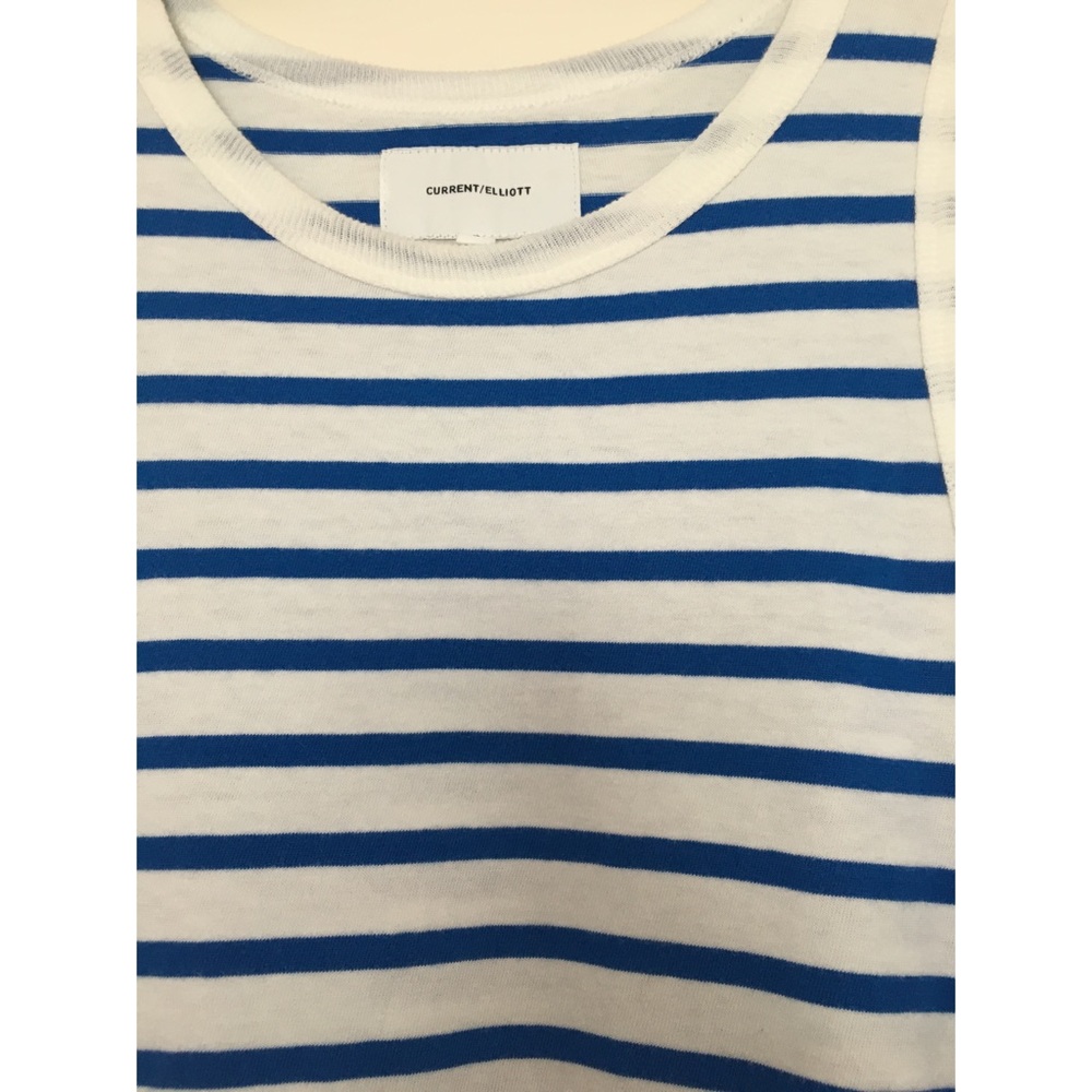 CURRENT/ELLIOTT Side Split Ruffle Muscle Tank M/2 - Picture 8 of 9
